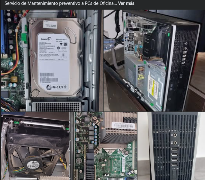Mantenimiento de Computadoras de Oficinas