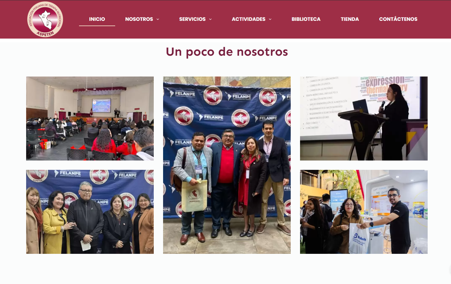 Diseño y Creación de Página wen de la Organización Médica ASPETEN